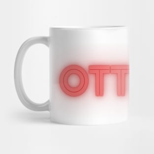 Ottawa Retro Word Ard Mug